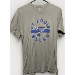 VTG NHL St. Louis Blues Hockey T-shirt Men medium gray